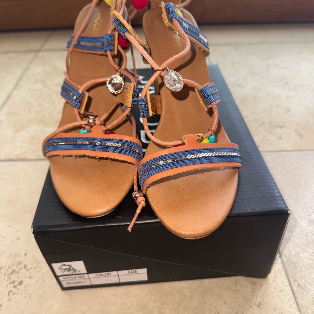 Colorful Beaded Heels